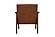 F1947 Faux Leather Accent Chair Brown by Poundex