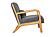 F1949 Fabric Accent Chair Dark Gray by Poundex
