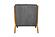 F1949 Fabric Accent Chair Dark Gray by Poundex