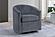 F1951 Fabric Swivel Chair Dark Gray by Poundex