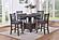 F2401 Wood Counter Height Dining Table Gray by Poundex