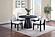 F2437 Wood Dining Table Black by Poundex