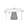 F2437 Wood Dining Table Black by Poundex