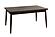 F2496 Wood Dining Table Walnut by Poundex