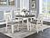 F2512 Wood Dining Table White/Gray by Poundex