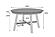 F2512 Wood Dining Table White/Gray by Poundex