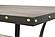 F2518 Ironware Dining Table Black/Dark Oak Top by Poundex