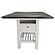 F2524 Wood Counter Height Dining Table Antique White by Poundex