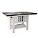 F2524 Wood Counter Height Dining Table Antique White by Poundex