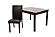 F2630 Wood 5-Piece Dining Set Black/Cherry by Poundex