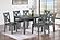 F2638 Wood 7-Piece Dining Set Gray by Poundex