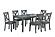 F2638 Wood 7-Piece Dining Set Gray by Poundex