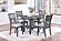 F2640 Wood 5-Piece Dining Set Gray by Poundex