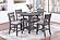 F2641 Wood 5-Piece Counter Height Dining Set Gray by Poundex
