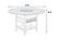 F2700 Wood Counter Height Dining Table Gray by Poundex