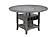 F2700 Wood Counter Height Dining Table Gray by Poundex