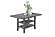 F2701 Wood Counter Height Dining Table w/Storage Shelf Gray by Poundex