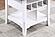 F2702 Wood Counter Height Dining Table w/Built-In Leaf & Lazy Susan Antique White/Gray by Poundex