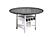 F2702 Wood Counter Height Dining Table w/Built-In Leaf & Lazy Susan Antique White/Gray by Poundex