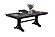 F2703 Wood Dining Table w/Built in Leaf Charcoal by Poundex