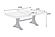 F2703 Wood Dining Table w/Built in Leaf Charcoal by Poundex