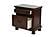 F4345 Wood 2-Drawer Nightstand Antique Cherry by Poundex