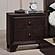 F4861 Wood 2-Drawer Nightstand Dark Merlot by Poundex