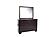 F4862 Wooden Frame Mirror Dark Merlot by Poundex