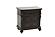 F4926 Wood 3-Drawer Nightstand Antique Cherry by Poundex