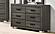 F5493 Wood 6-Drawer Dresser Foil Gray by Poundex