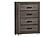 F5494 Wood 4-Drawer Chest Foil Gray by Poundex