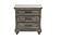 F5501 Wood 3-Drawer Nightstand Gray by Poundex