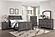 F5501 Wood 3-Drawer Nightstand Gray by Poundex