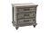F5501 Wood 3-Drawer Nightstand Gray by Poundex