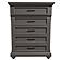 F5504 Wood 5-Drawer Chest Gray by Poundex