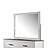 F5522 Wooden Frame Mirror Whitewash by Poundex
