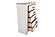 F5524 Wood 5-Drawer Chest Whitewash/Smoking Gray by Poundex