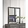 F5562 Wooden Frame Mirror Dark Gray by Poundex