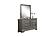F5563 Wood 6-Drawer Dresser Dark Gray by Poundex