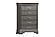 F5564 Wood 5-Drawer Chest Dark Gray by Poundex