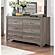 F5578 Wood 6-Drawer Dresser Grayish Brown by Poundex