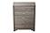 F5579 Wood 5-Drawer Chest Grayish Brown by Poundex