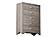 F5579 Wood 5-Drawer Chest Grayish Brown by Poundex