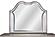 F5597 Wooden Frame Mirror w/Led Gray by Poundex