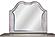 F5597 Wooden Frame Mirror w/Led Gray by Poundex