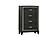 F5604 Wood 4-Drawer Chest Black by Poundex