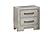 F5606 Wood 2-Drawer Nightstand Antique White by Poundex