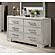 F5608 Wood 6-Drawer Dresser Antique White by Poundex