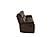 F6712 Padded Suede Reclining Sofa Chocolate by Poundex