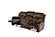 F6712 Padded Suede Reclining Sofa Chocolate by Poundex
